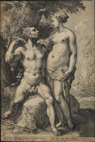 Pluto und Proserpina von Jan Saenredam
